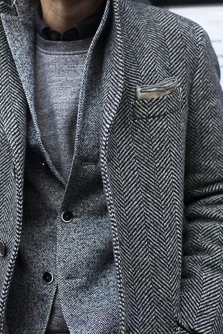 Button Wool Melton Jacket